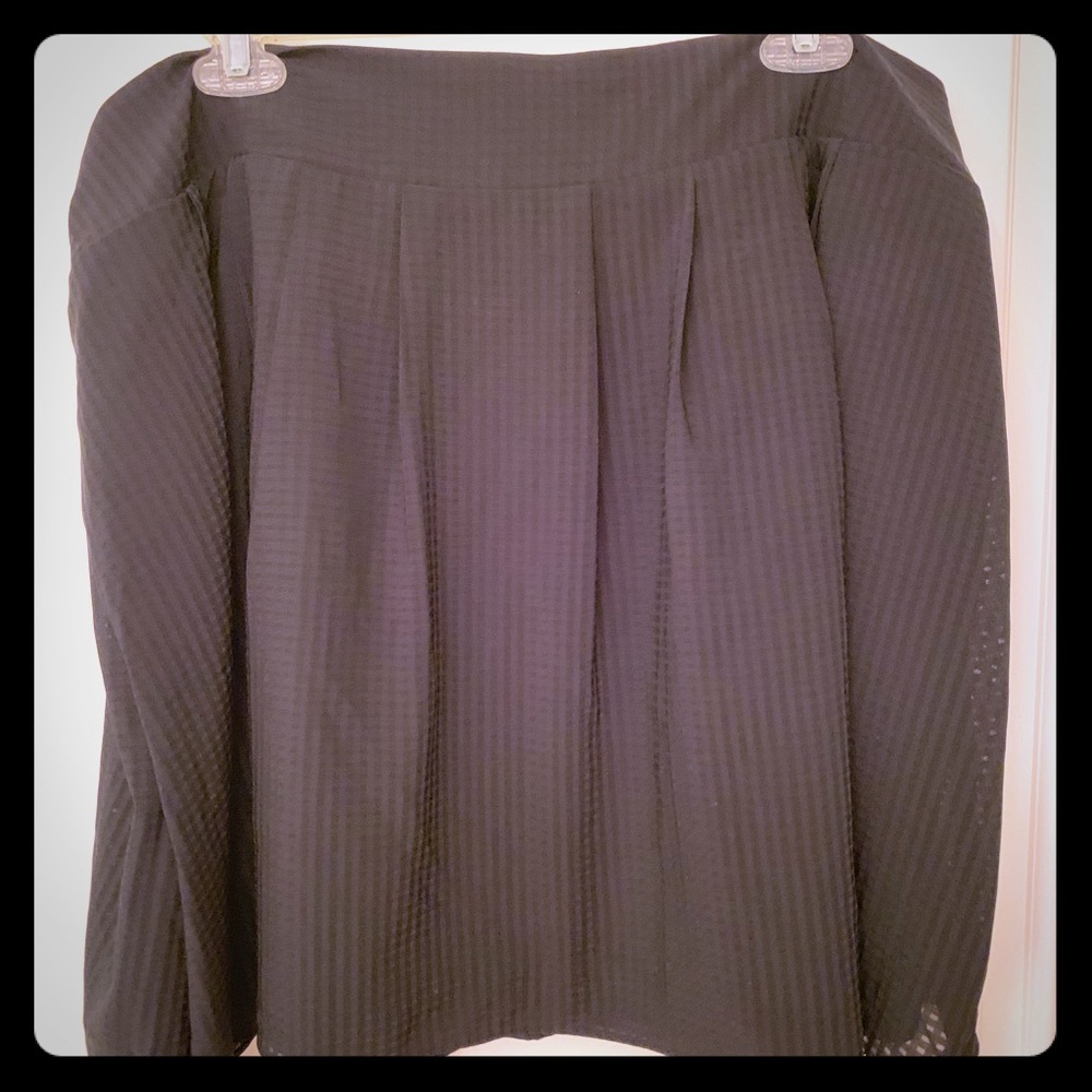 A New Day Black Checker Skirt